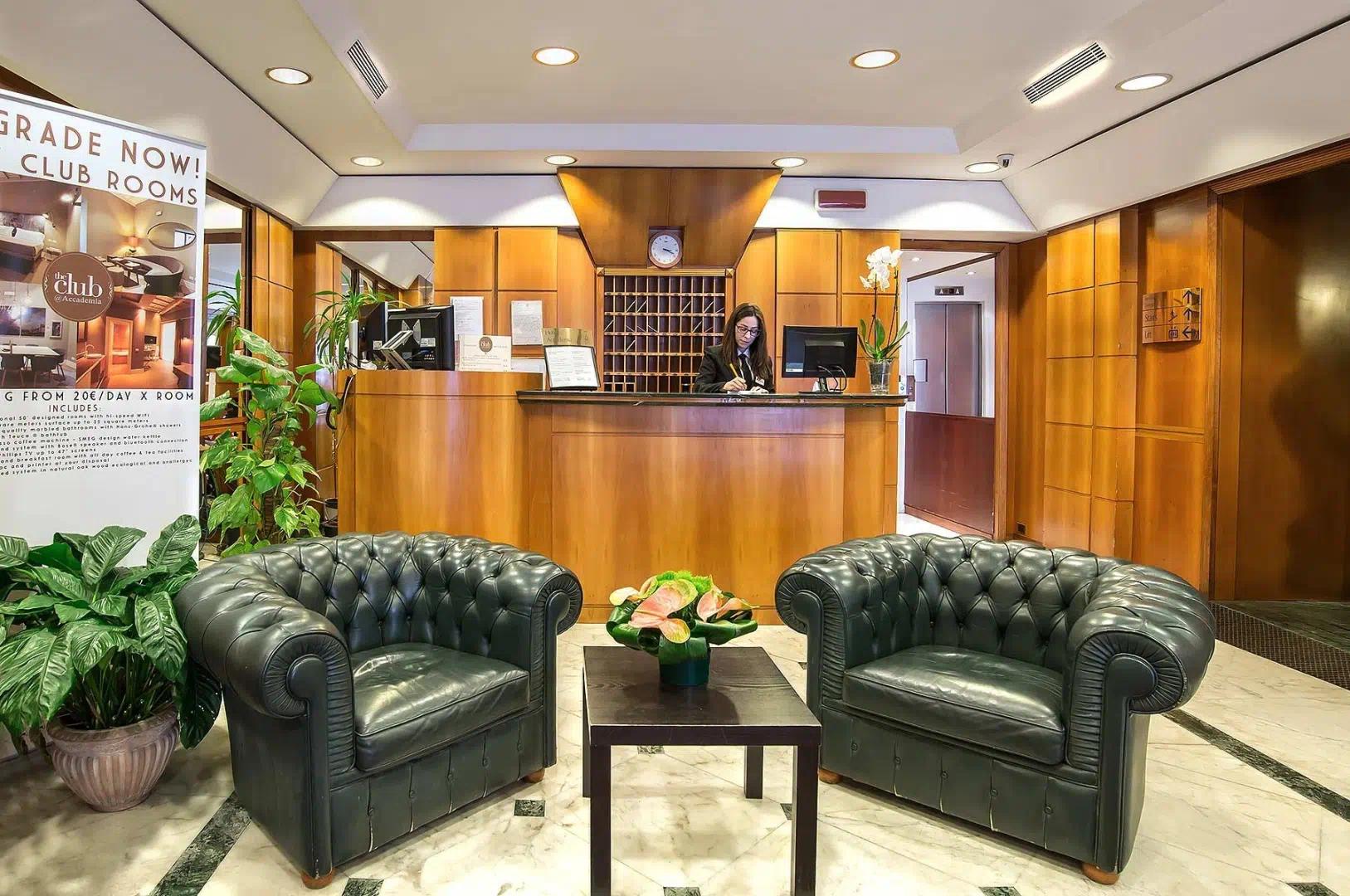 Hotel Accademia in Rome - Dining area and restaurant
