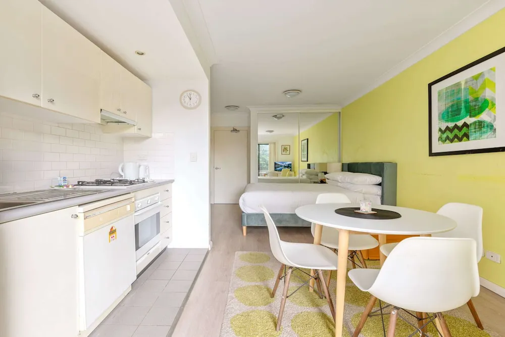Serene Studio With Balcony In Prime Location - Property suite and interior view