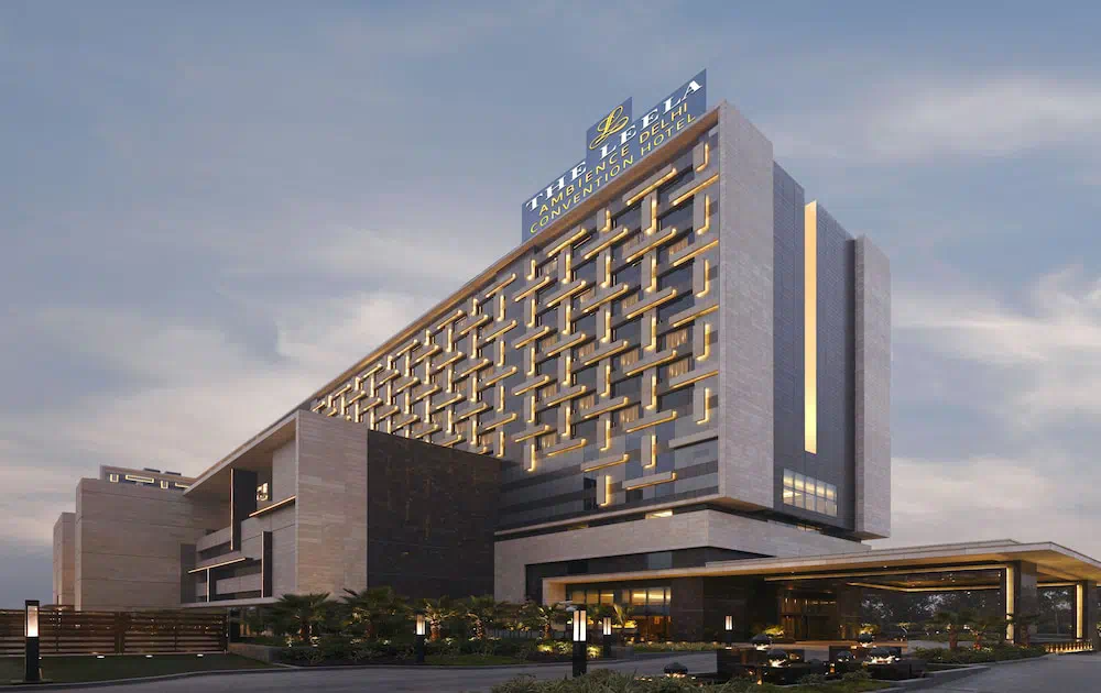 The Leela Ambience Convention Hotel Delhi - Exterior facade and main entrance