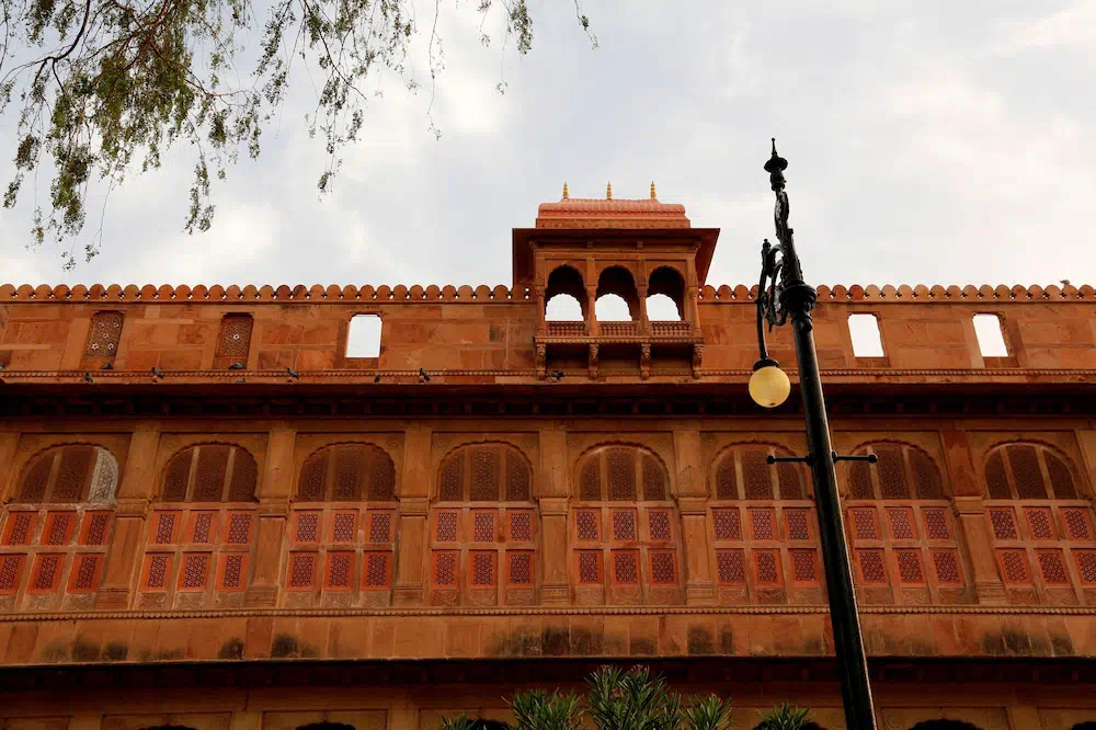 The Lallgarh Palace A Heritage Hotel - Exterior facade and main entrance