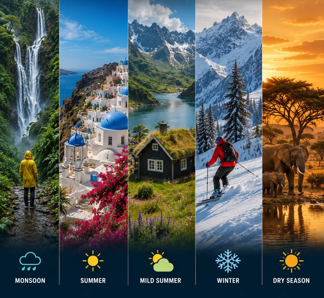 Best Places to Travel in July: One Month, Five Seasons Around the World